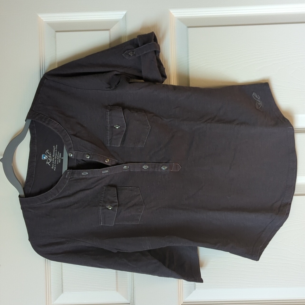 Kuhl 3/4 Sleeve Gray Roll Tab Sleeve